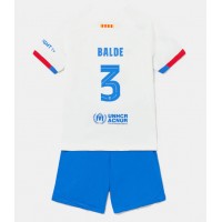 Barcelona Alejandro Balde #3 Vonkajší Detský futbalový dres 2023-24 Krátky Rukáv (+ trenírky)